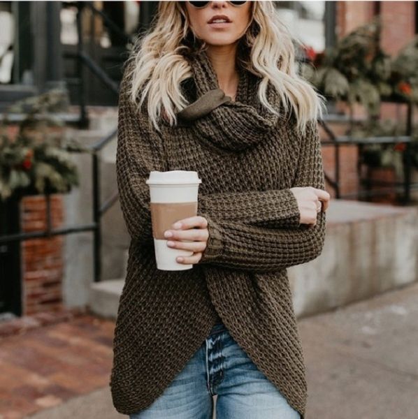 

fashion autumn winter womens knitwear sweater shawls loose wraps bat sleeve cardigan choker shawl collar sweater poncho cape coat woman, White;black