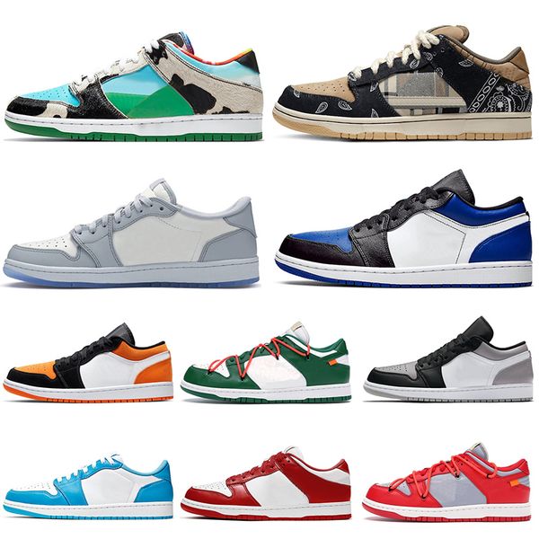 

коренастый dunky аутентичного dunk низкого 1 mens женщины баскетбол обувь 1s unc тренеры dio sb белый от валентина день спорта кроссовок