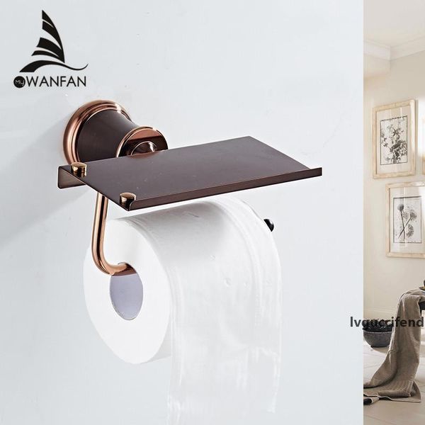 

paper holders orb with phone stand solid brass black toilet roll paper holder rack wall mounted toilet bathroom shelf 5525 t200425