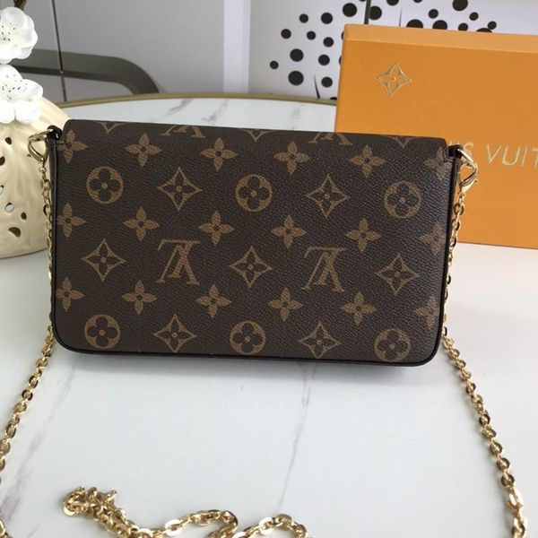 

trend classic womens leather chain crossbody bag wallet purses envelope clutch bag luxury designer ladies shoulder bags sac bandouli Ã¨re