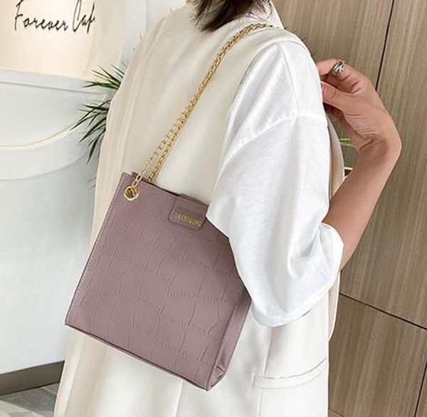 

designer handbag female 2020 texture fashion new trend chain shoulder bag trend portable crossbody bag ing
