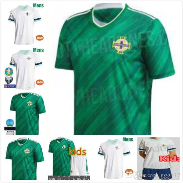 

2020 northern ireland jersey 19 20 northern ireland home green soccer jerseys evans lewis davis whyte lafferty mcnair football shirt, Black;yellow