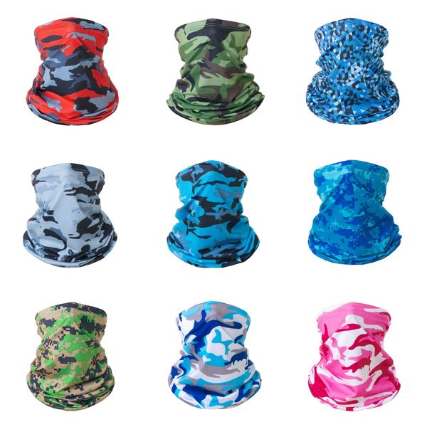 

rr610 2020 new headwear cycling windproof scarfs bandanas ciclismo neck face scarfs fishing camo bandana man warmer mask camouflage#666, Black