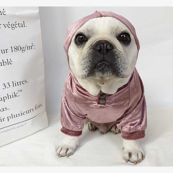 

bago fadou clothes autumn and winter hooded sweater teddy keji bulldog velvet pet dog cat clothes