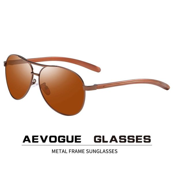 

aevogue men night vision polarized sunglasses anti-glare driving pilot sun glasses brand designer uv400 ae0875, White;black