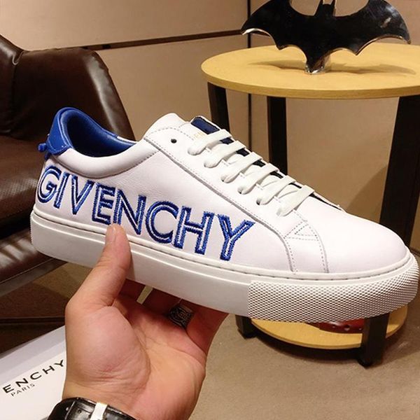

reverse sneakers in leather new arrival men 's shoes comfortable shoes low lace -up casual luxury men shoes fast deli, Black