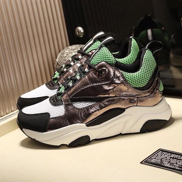 

fashion casual men 's shoes sale scarpe da uomo di lusso b22 calfskin sneaker breathable lace -up vintage casual fashion classic luxur, Black