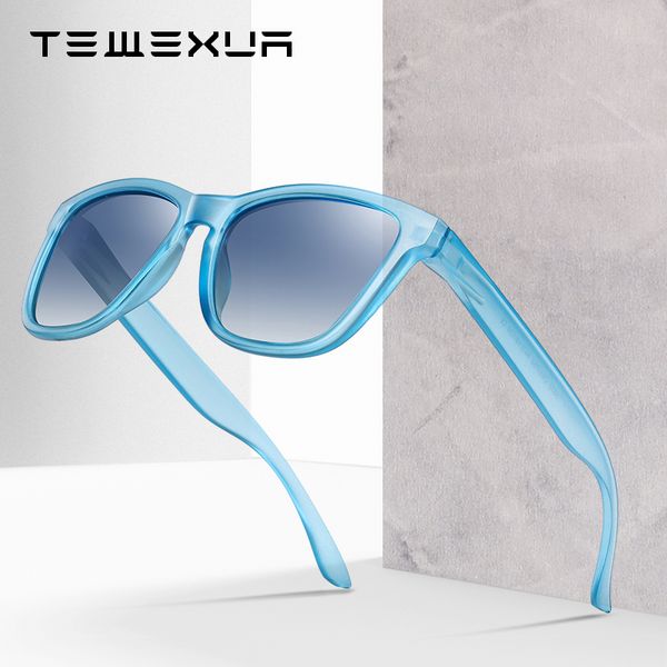 

sunglasses tewexua super light square men polarized uv400 mirror male women for travel essential, White;black