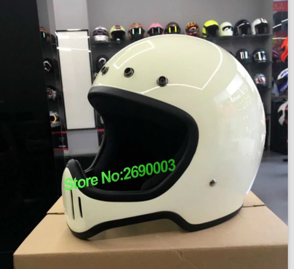 

motorcycle helmets 2021 arrival original genuine japan helmet body retro white colour for big face with different