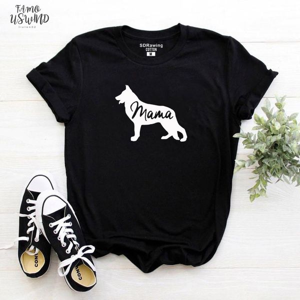 

german shepherd shirt gift for dog lovers t shirt pet lover gift dog mom shirt animal lover dog owner mama ladies, White