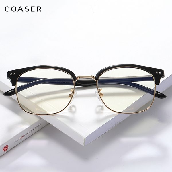 

computer glasses anti blue ray glasses anti blue light eyeglasses optical women eye protection spectacle no degree flat, White;black