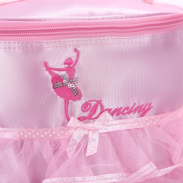 

children's dance girl's bag dance backpack schoolbag girl's fashion large capacity princess lace backpack