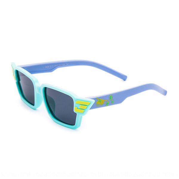 

children's polarized silicone sun cool cartoon silicone outdoor leisure sunshade glasses comfortable baby glasses, Blue