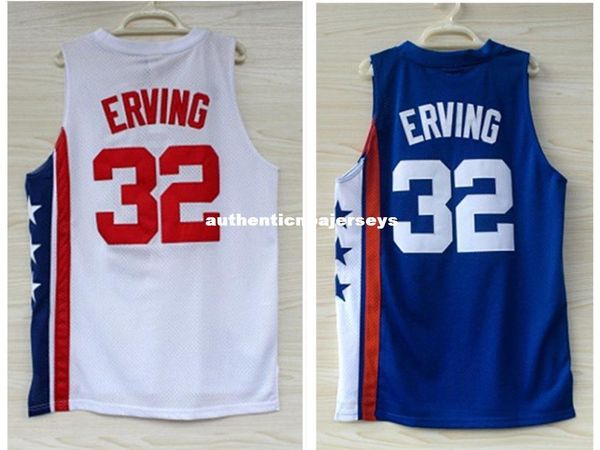 

#32 julius erving basketball jersey stitched julius erving retro basketball jerseys retro julius erving jersey fj011 ncaa college, Gray