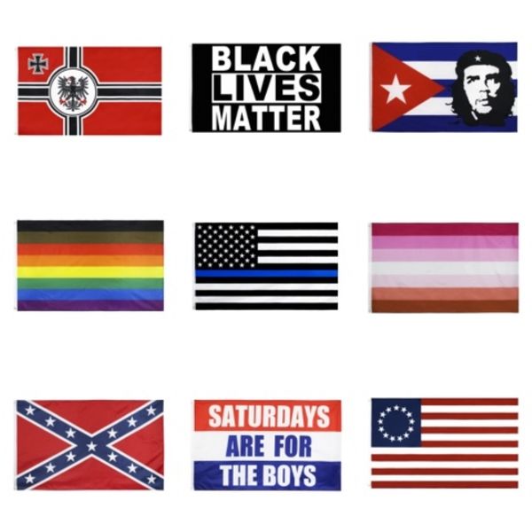 

6styles black lives matter flag banner i cannot breath for parade flags outdoor party supplies 90*150cm ffa4104#804