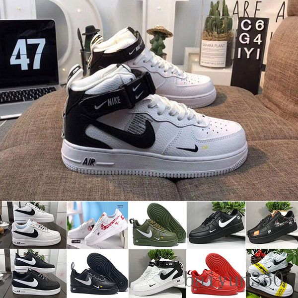 

men low skateboard shoes new designer one dunk 1 knit euro air high women all white black red trainer sports shoes we-6k