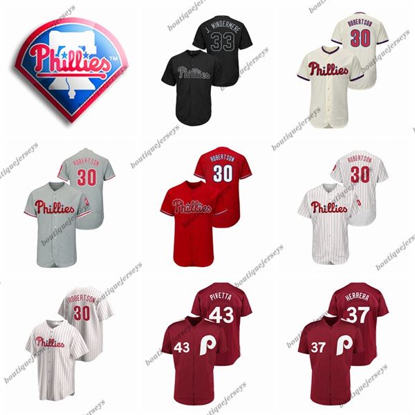 

men women youth philadelphia phillies 30 david robertson 37 odubel herrera 34 halladay home 2020 custom jerseys baseball jersey, Blue;black