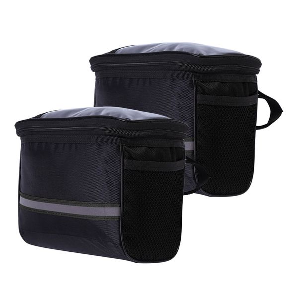 

2pack bike handlebar bag front storage bag outdoor cycling travel waterproof