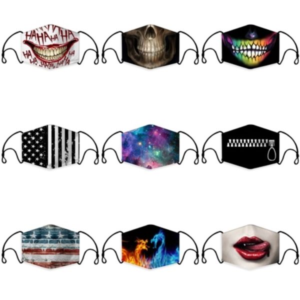 

new designer fast shipping cotton face mask with eye shield washable 2 layers cotton facemask with slot people protective mask fy9078#410