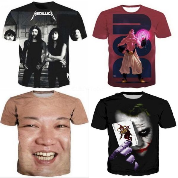 

skull 3d printed t sirt men's print camisetas summer sort sleeve deat zombie tsirts o-neck t sirts casual tee#212, White;black