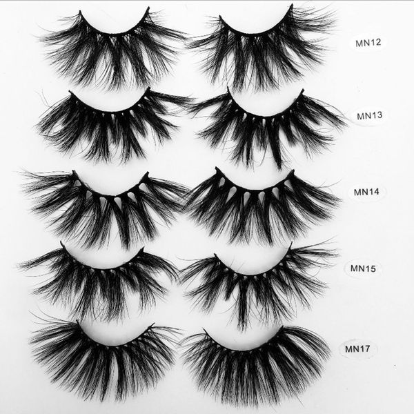 

25 mm mink lashes 3d natural long false eyelashes extension supplies boxed packaging