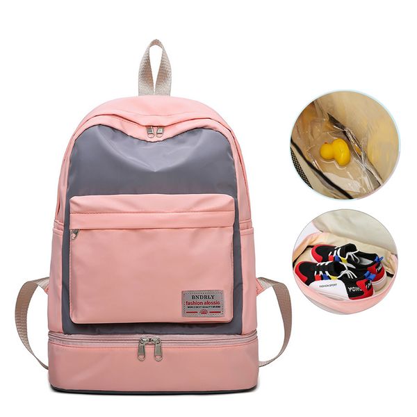

gym bags travel bag waterproof nylon sports backpack women yoga swimming fitness tas dry wet gymtas sac de sport
