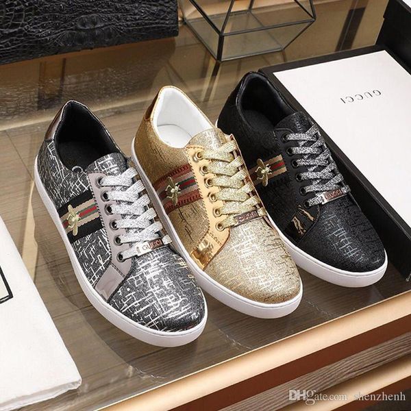 

mens ace bees sneaker mens shoes comfortable outdoor walking lightweight sports shoes vintage luxury lace -up low m, Black