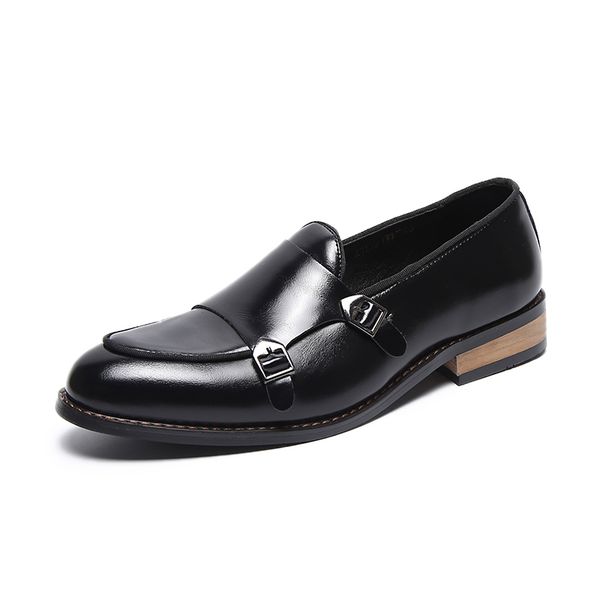 

2020 formal breathable leisure leather men business shoe dress loafers oxford shoes cx200731, Black