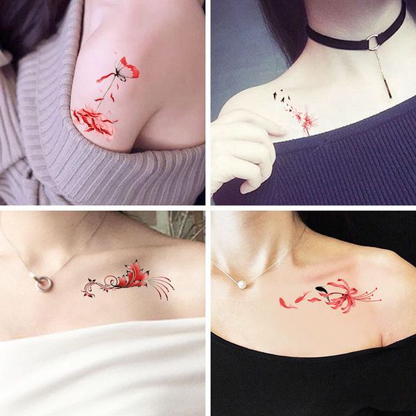 

30pcs flower pattern tattoo stickers waterproof 120designs paste 4 specifications wholesale long retention time easy to wash