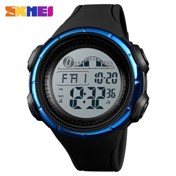 

vmf4b shikemei sports fashion digital display electronic dual-time timing luminous waterproof multifunctional luminous electronic watch watc, Blue