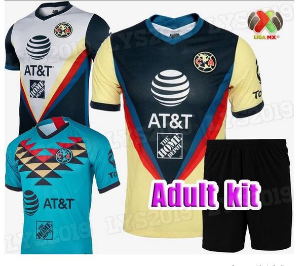 

men kits 2020 2021 club america soccer jerseys f. vinas henry liga mx 19 20 rodriguez america jersey america giovani football shirt, Black