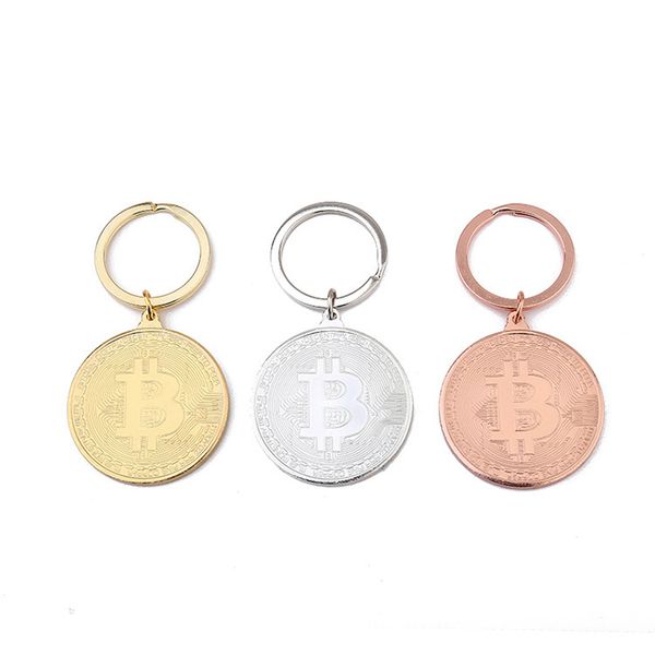 

copy coin keychain commemorative coin key chain gold silvery color handicraft medal souvenir art collection creative metal gift