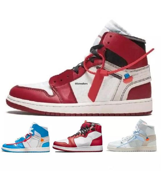 

2020new quality white basketball shoes mens og chicago white red unc powder blue sneakers men desingner trainers, Black