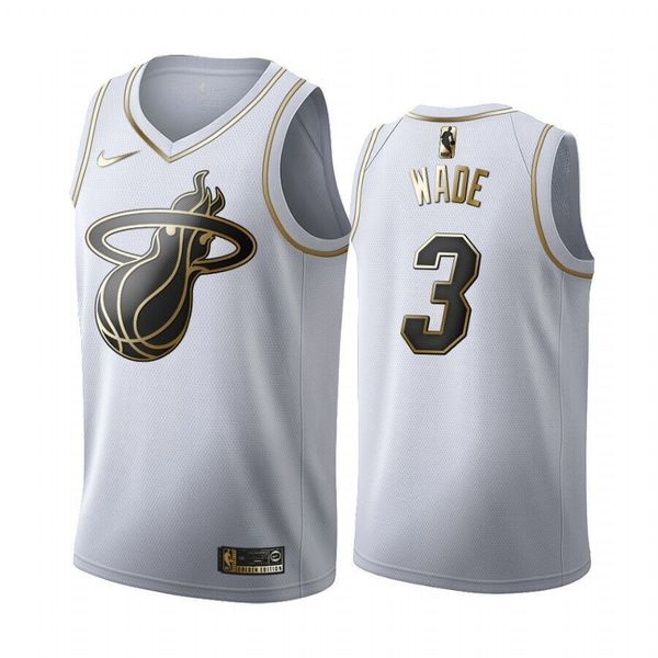 

41 jerseys basketball jerseys sports wears s-xxl vest #3 wade white gold stitched basketball jerseys, Black;white