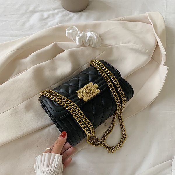 

brand crossbody bags women shoulder bag luxury designer leather handbag metal chain hasp leather small square purse casual bags