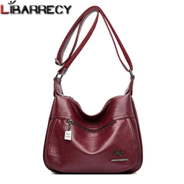

2020 luxury letter crossbody bags for women designer new soft leather shoulder bag fashion elegant travel messenger bag sac