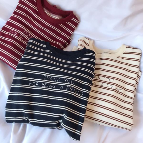 

5vadz 2020 spring new women's clothing korean style sports letter embroidered pullover sweater round neck embroidery loose pullover bas, Black