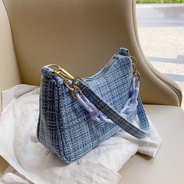 

new original design fashion woven underarm bag handbag & elegant chain shoulder bag width 22cm height 15cm thickness 8cm