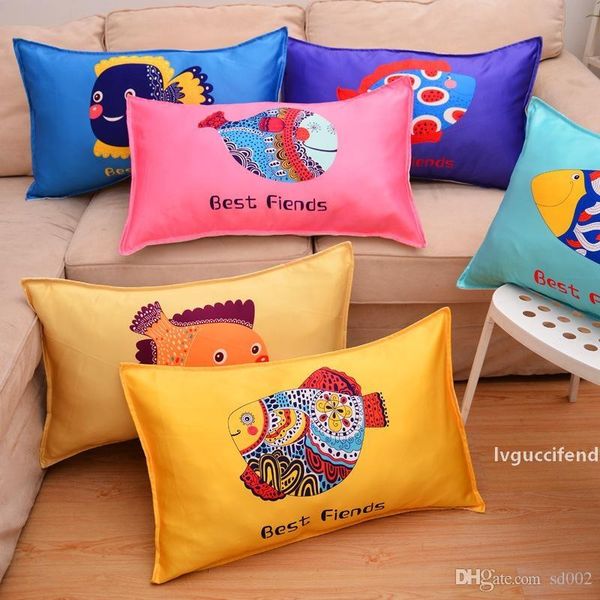 

chinese zodiac printing pillowcase cartoon comic children pillow cover lovely student household vehicle use dog rabbit 8 9dj a1
