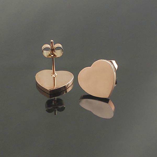 

famous 316l titanium steel stud earring heart shape women charm love earrings fashion jewelry wholesale never fade