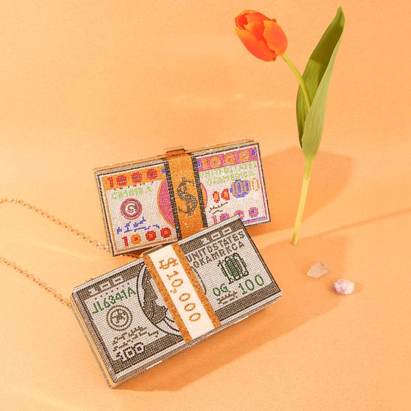 

роскошь доллары деньги сумка вечерние клатчи алмазов картина свадебный ужин кошельки и сумки женщина сумки на ремне minaudiere