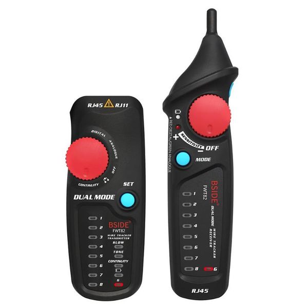

dual mode network cable tester cable tracker wire toner rj45 rj11 ethernet lan tracer analyzer detector line finder bside fwt82