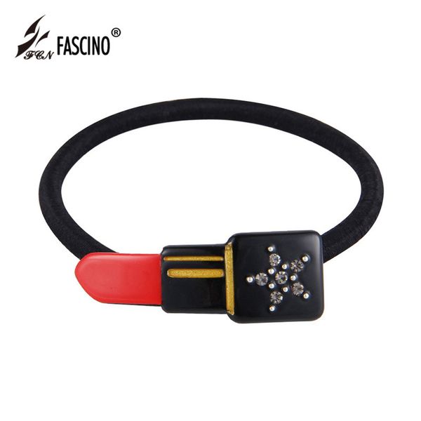 

2020 new arrival hair jewelry elastic hair band acetate lipstick rhinestone accessories for women girls headwear tiara, Golden;silver