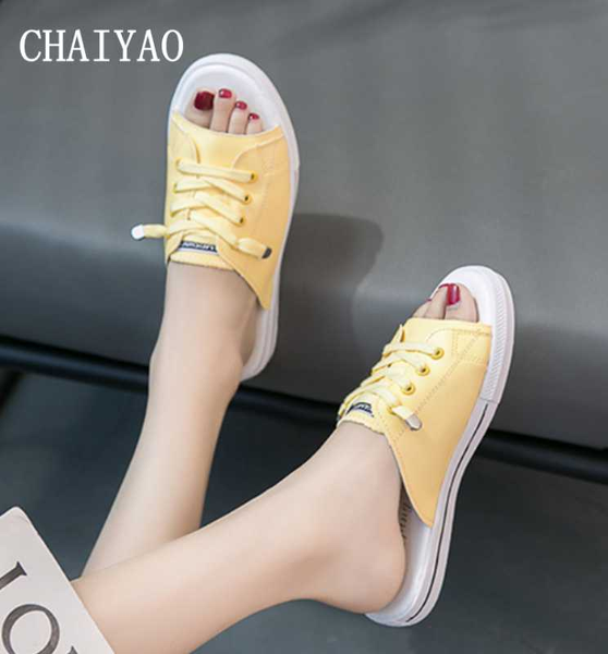 

ladies sports shoes 2020 new fashion pu leather soft beathable female shoes leisure opentoe lace-up flatform women's footwear, Black