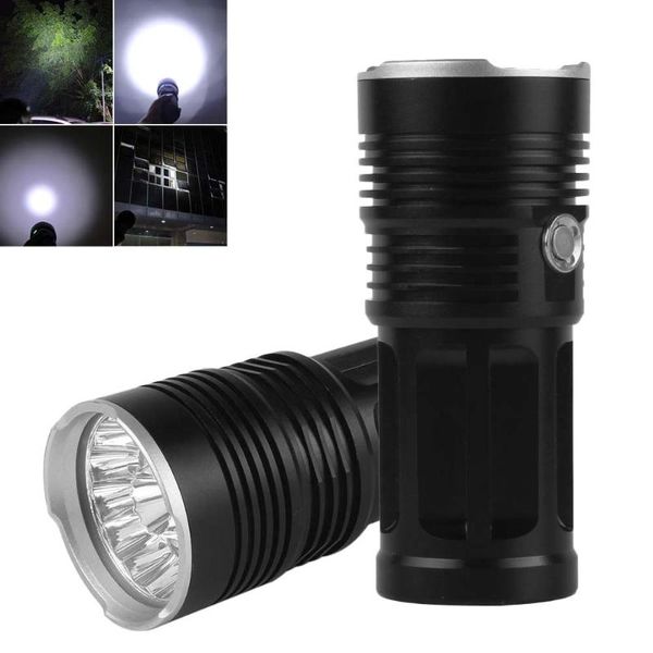 

14x xml-t6 led 3000 lumens super bright backpacking hunting fishing flash lamp