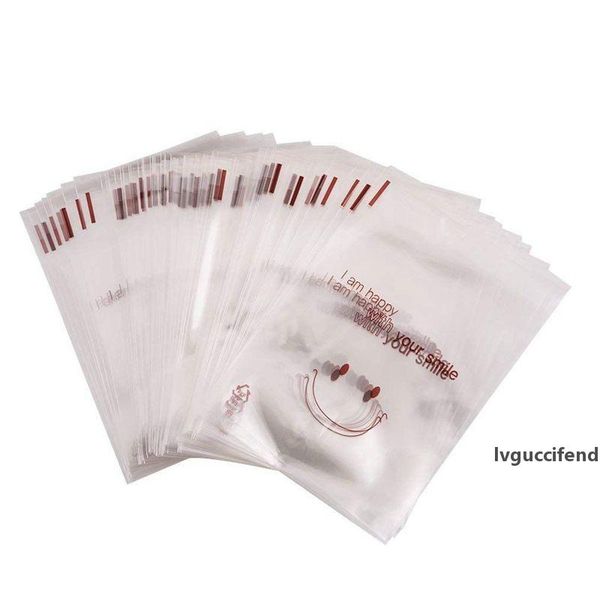 

100 pcs transparent bag cookie plastic bag biscuit cellulose