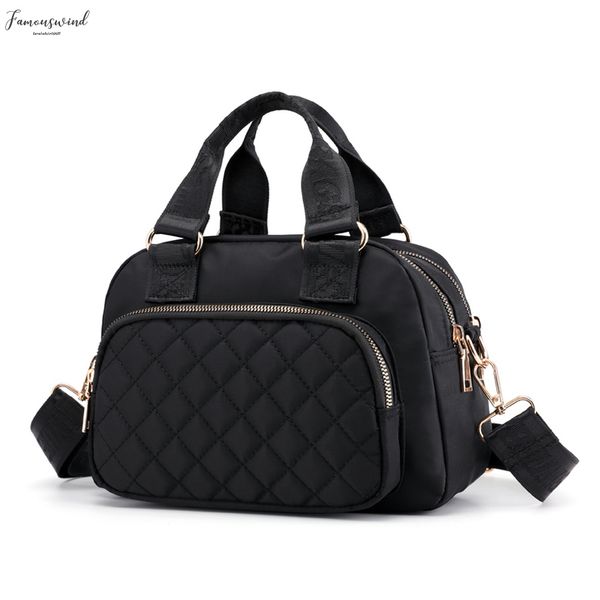 

handbag big capacity multiple plain compartment crossbody bag bolsa femail shoulder bags for women