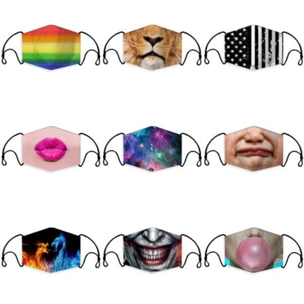 

protective s mask cartoon facial mask anti-pm2.5 non-woven 3 layers breathable earloop masks wiht fast shipping#825