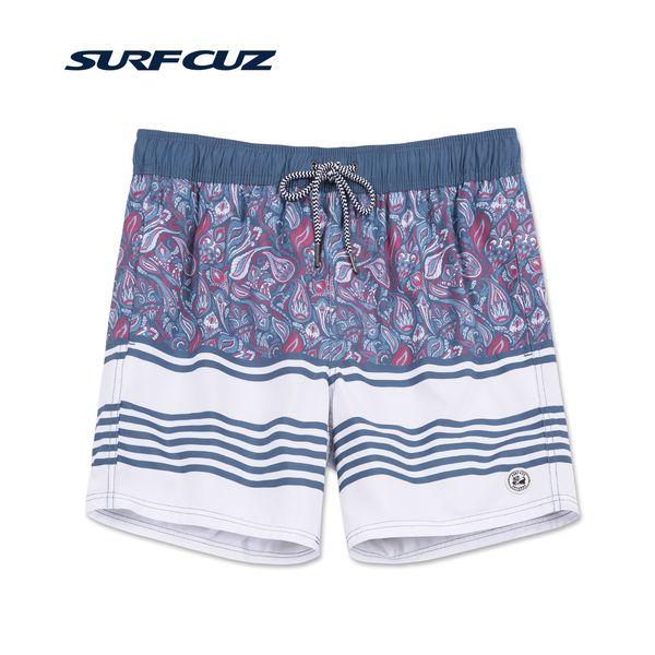 

surfcuz men's beachside getaways swimming trunks men's plus size shorts navy blue