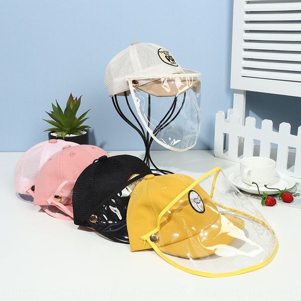 

anti-covering face duck tongue foam detachable child flying protective mask dust windproof isolation protective cap baby cap baby hat, Blue;gray